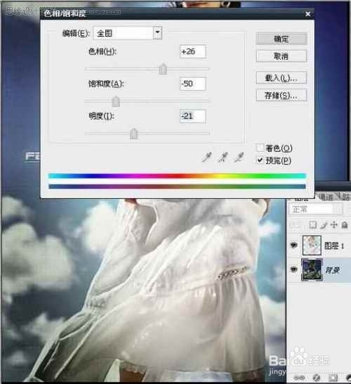 photoshop制作裙摆飞扬效果的女孩