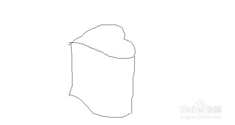 儿童简笔画——心形杯子