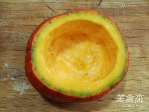 三文鱼果蔬南瓜盅