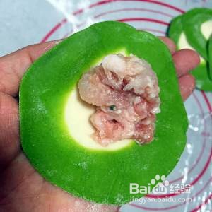 手工翡翠水饺的做法