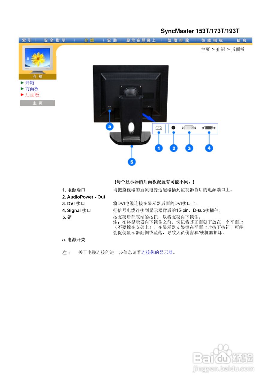 三星173T液晶显示器使用说明书:[2]
