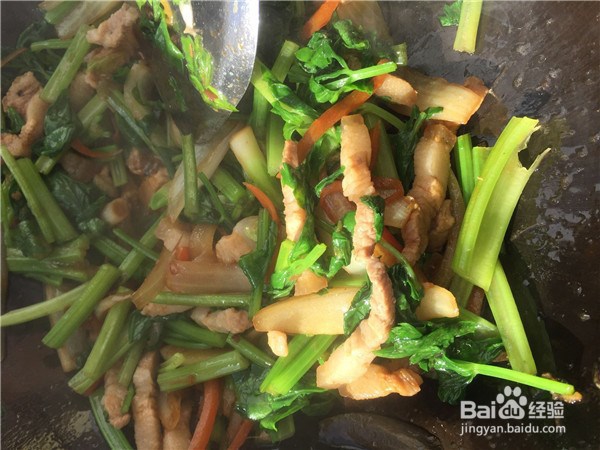 芹菜炒肉丝家常版