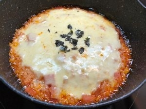 拉丝芝士火腿焗饭的做法