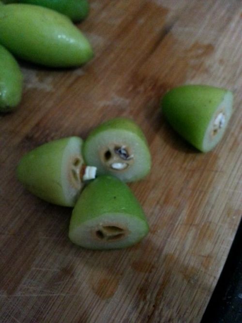 青橄榄炖猪粉肠