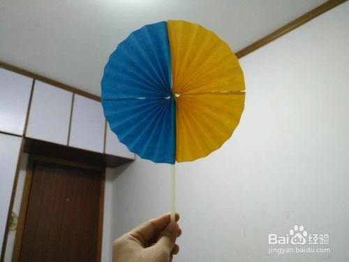圆形扇子怎么折 百度经验