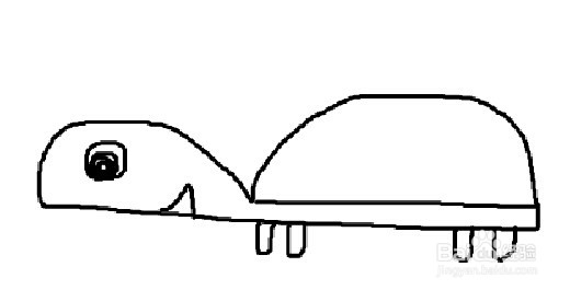 如何教儿童画数字创意画：[3]3变小乌龟的画法
