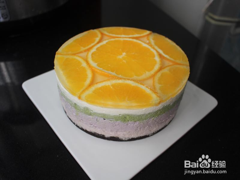 香橙彩虹慕斯蛋糕6寸的做法