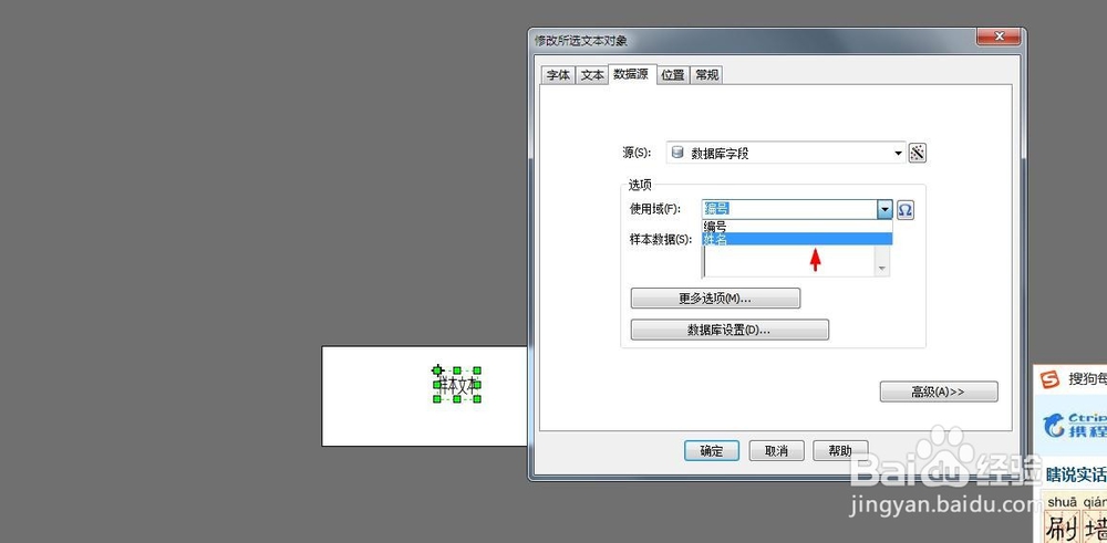 Bar Tender 怎么导入数据库,进行连续打印