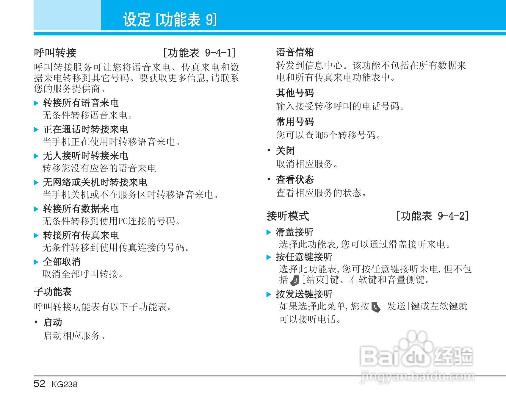 乐金手机KG238型使用说明书:[6]
