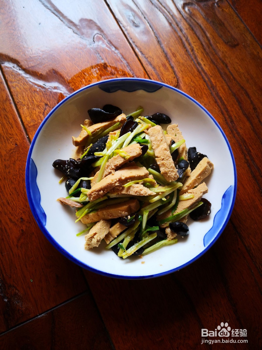 如何制作豆干炒木耳