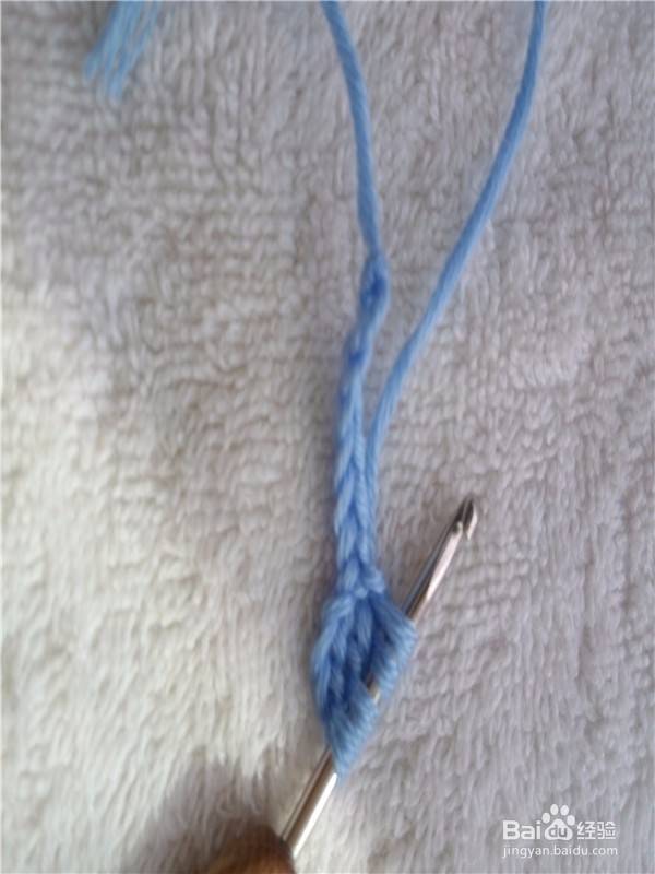 钩针枣型针的钩法