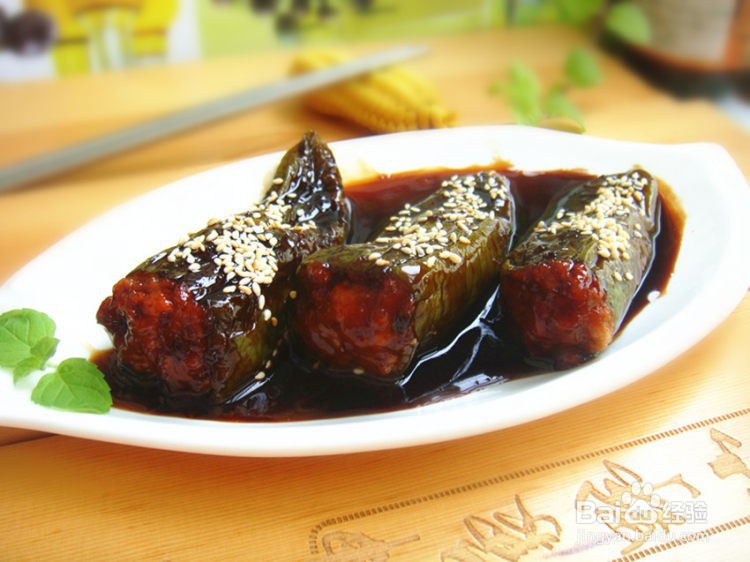 青椒塞肉的做法