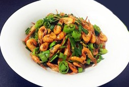 小炒河虾的小窍门