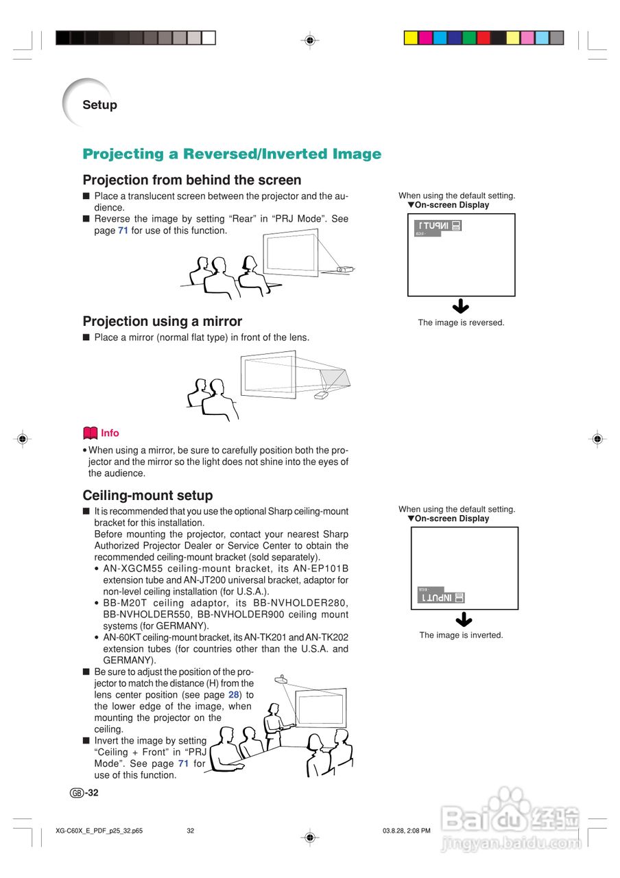 夏普XG-C60X投影机使用说明书:[4]