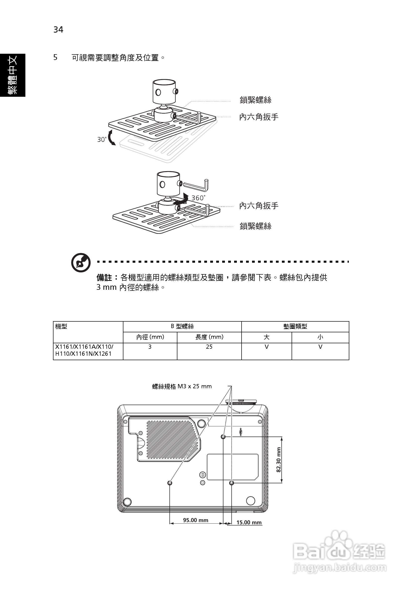宏基H110投影机使用说明书:[5]