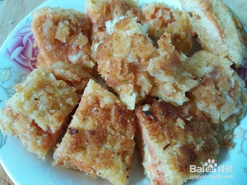 脆皮奶酪茄汁炸土司，不浪费土司边的做法