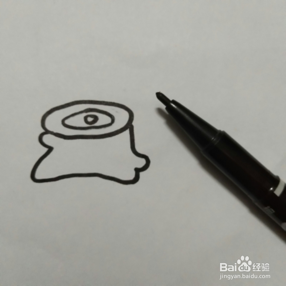 树桩的简笔画