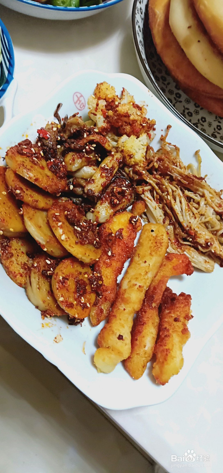 炸菜夹馍的做法