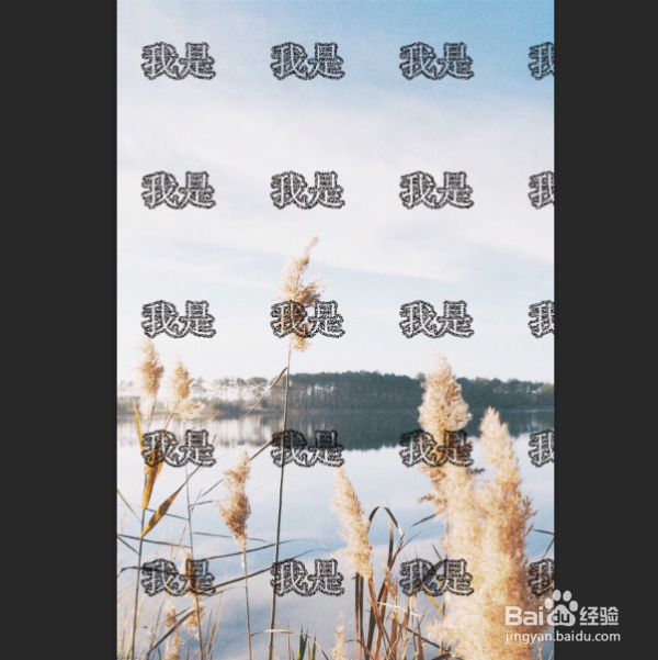photoshop如何添加水印