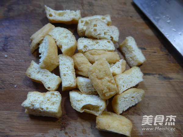 油豆腐炒莴笋叶