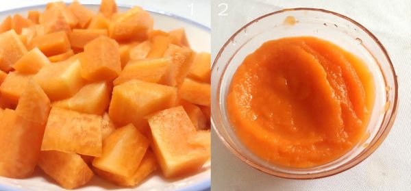 胡萝卜玫瑰花馒头