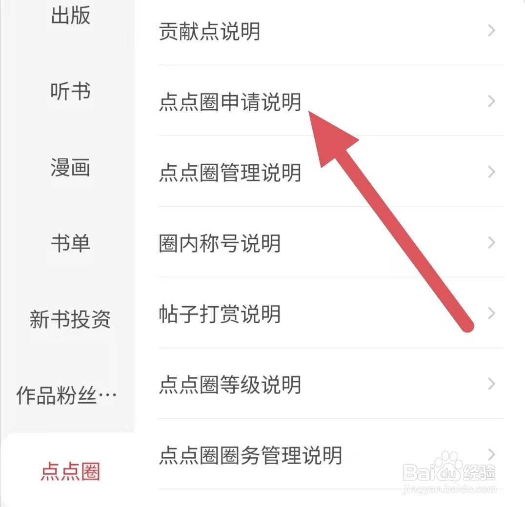 起点阅读点点圈申请说明