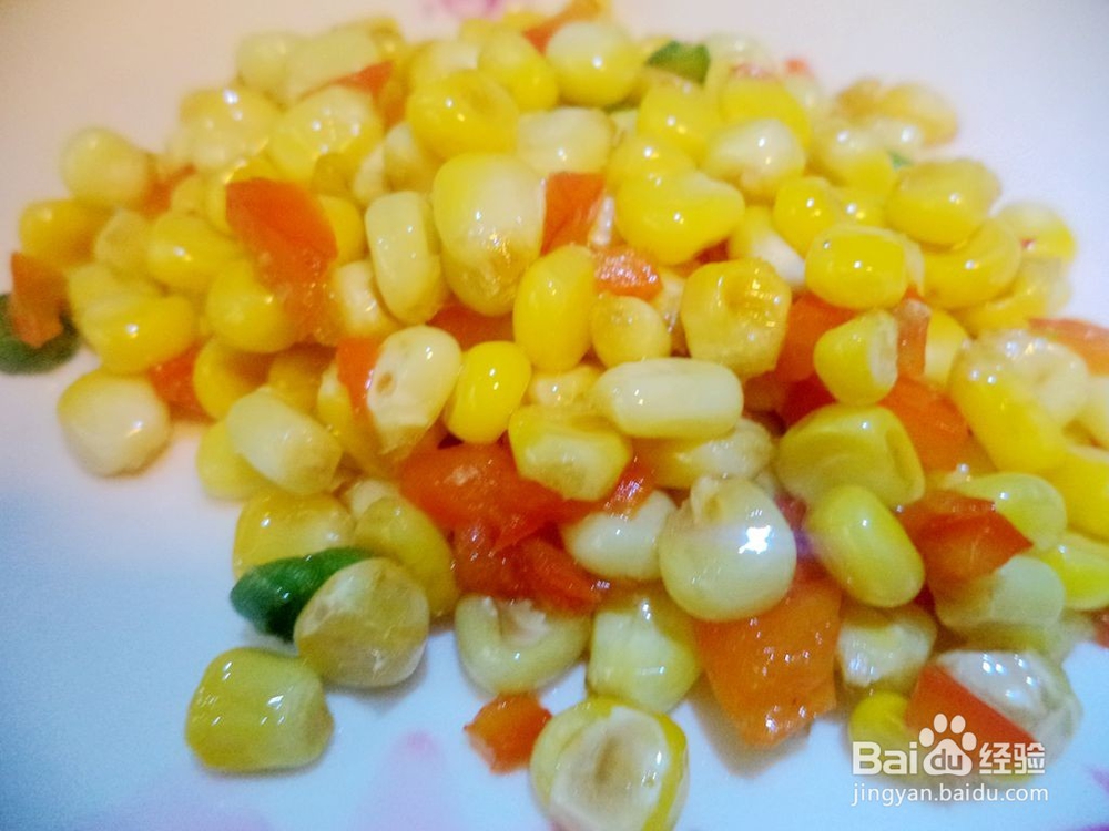 玉米的做法之甜椒炒玉米 家常小炒类