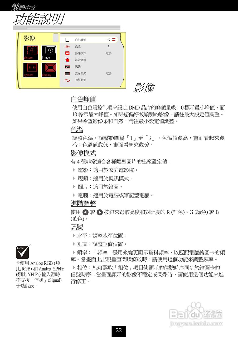 奥图码 H56投影机说明书:[3]