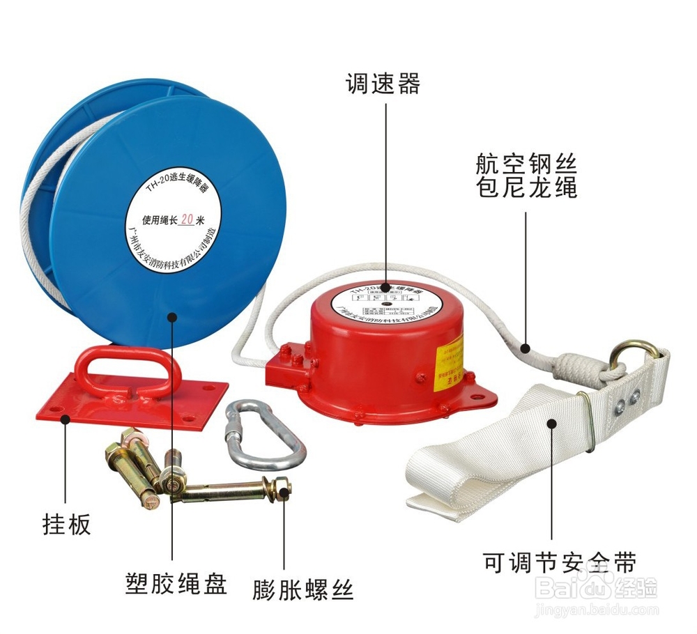 友安逃生缓降器火灾逃生的使用方法
