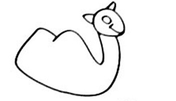 简笔画大全：[15]小金鱼和小骆驼绘画过程