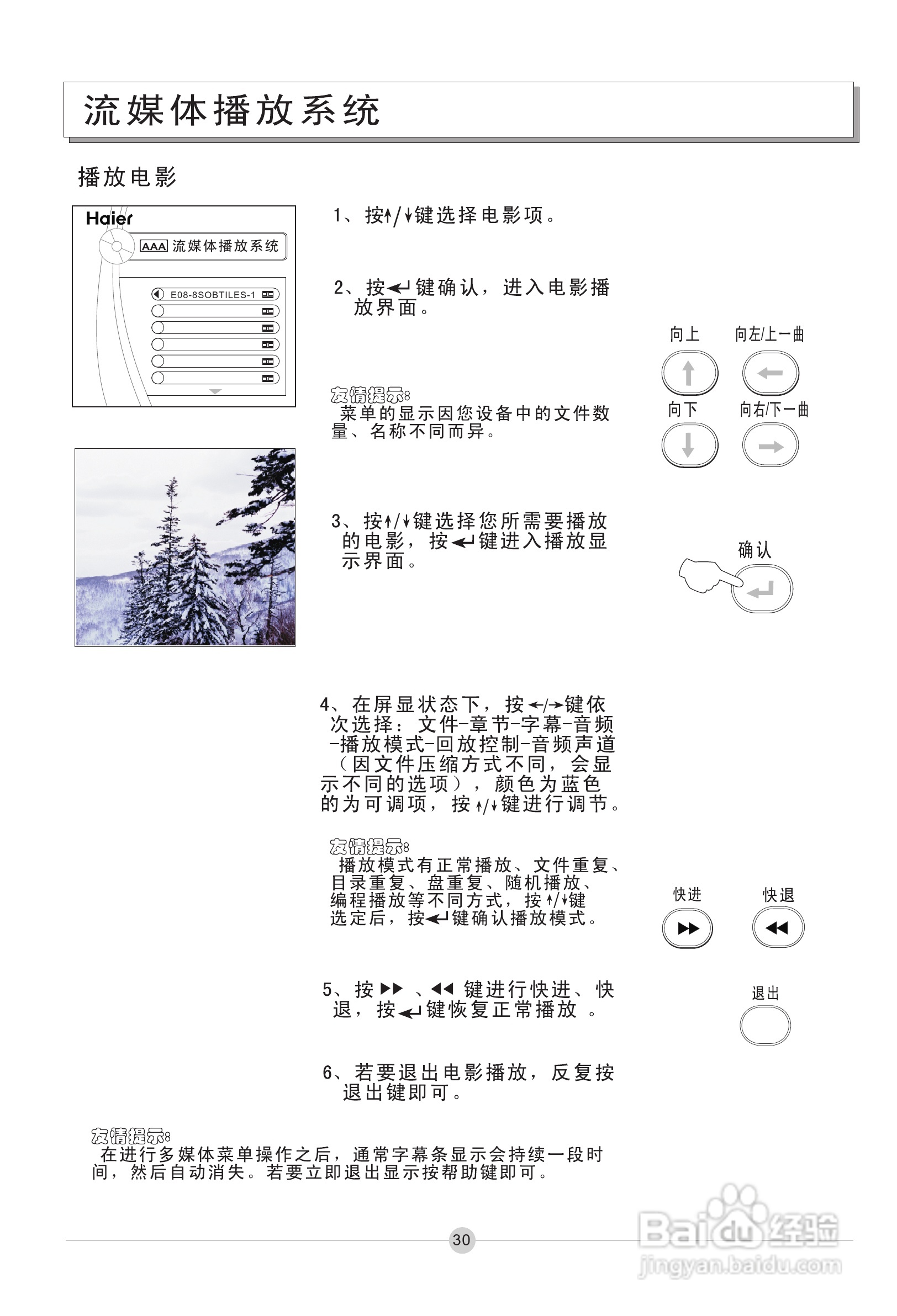 海尔P42A1-AK等离子电视机使用说明书:[4]