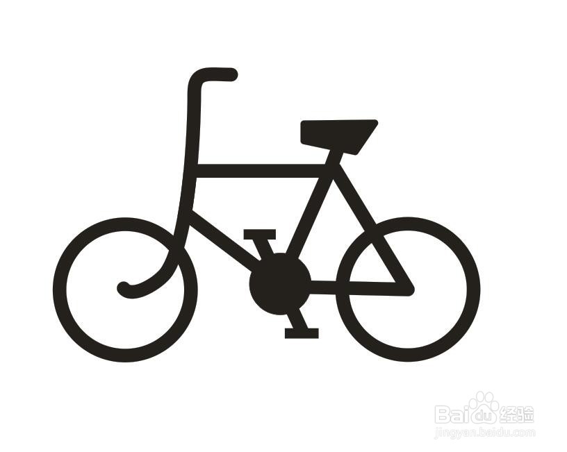 <b>如何用CorelDRAW绘制一个自行车的标志、简笔画</b>