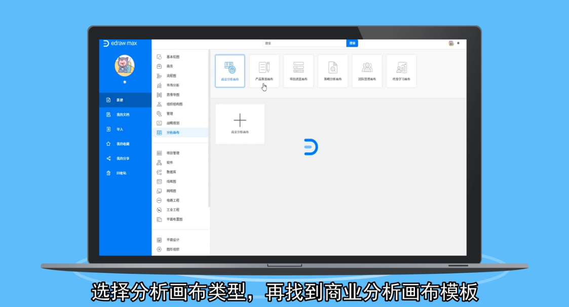 商业画布怎么画