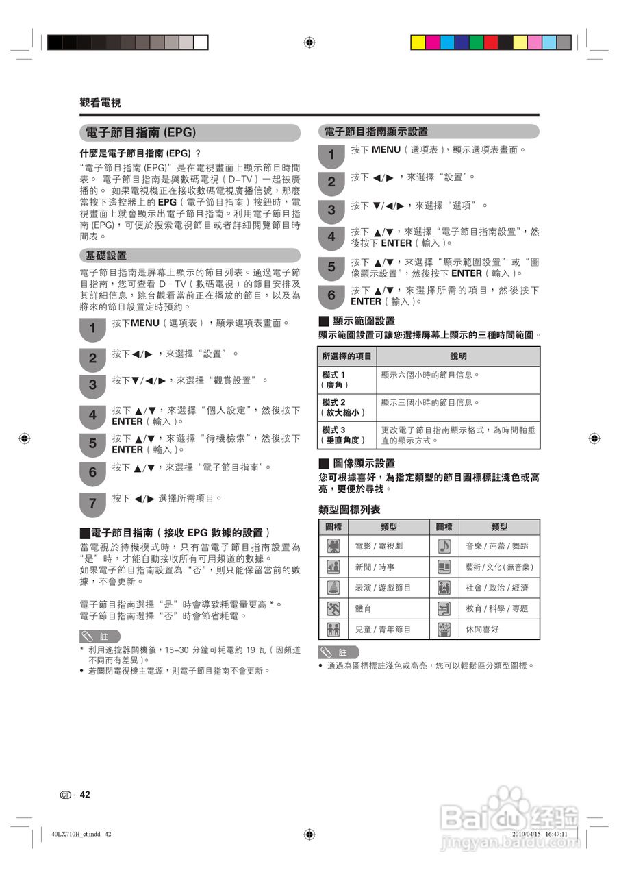 声宝LC-40LX710H型液晶电视机说明书:[5]