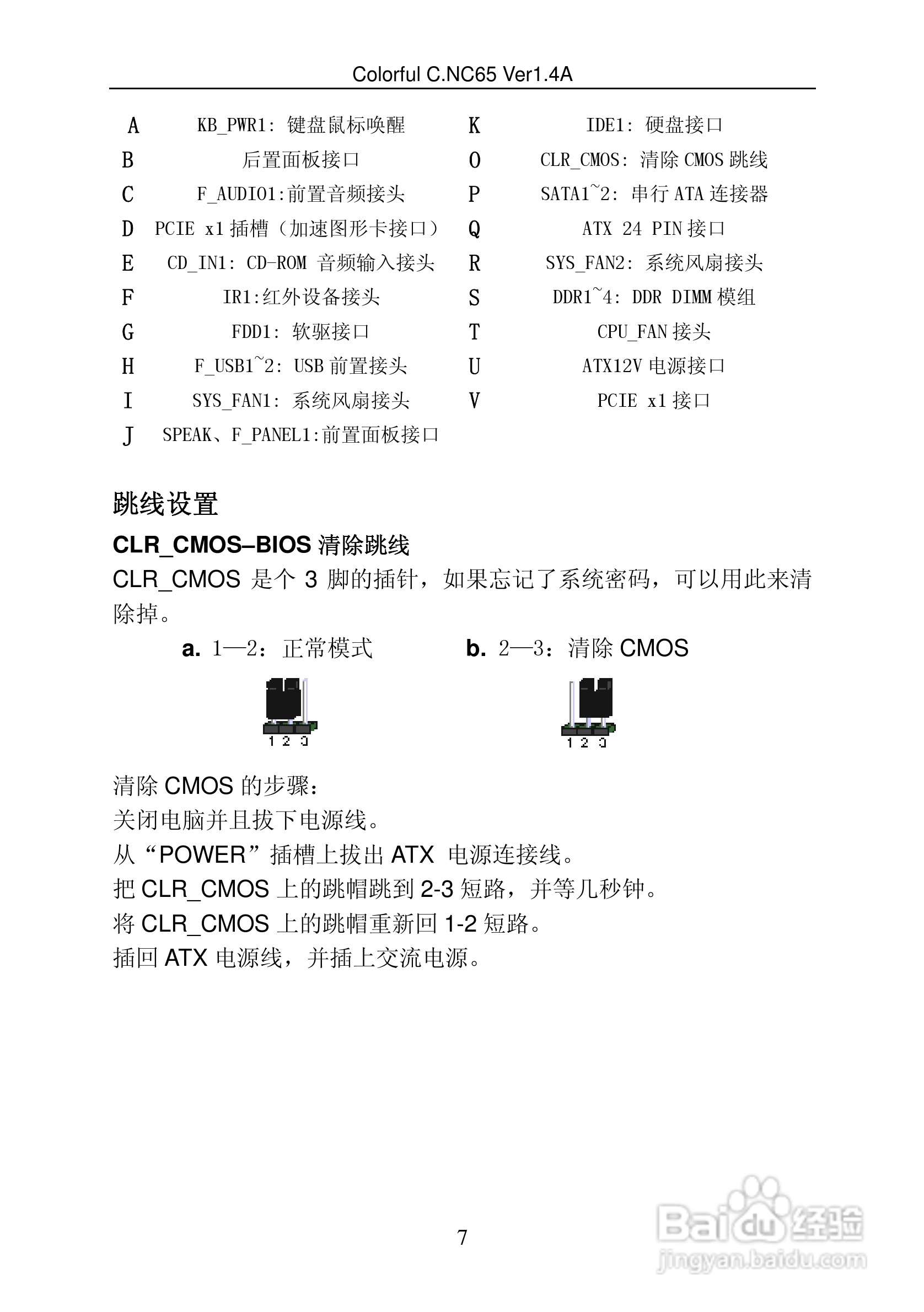 七彩虹C.NC65型主板说明书:[2]