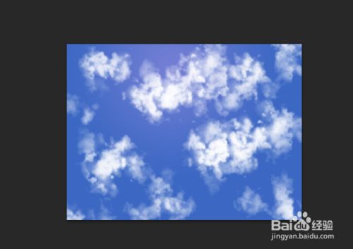 如何用photoshop画出天空中的云彩 百度经验