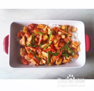 番茄鸡肉浓情焗饭