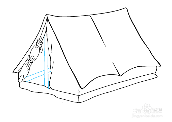 如何绘制帐篷