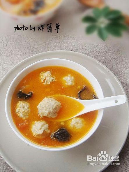 暖心暖胃的番茄肉丸汤
