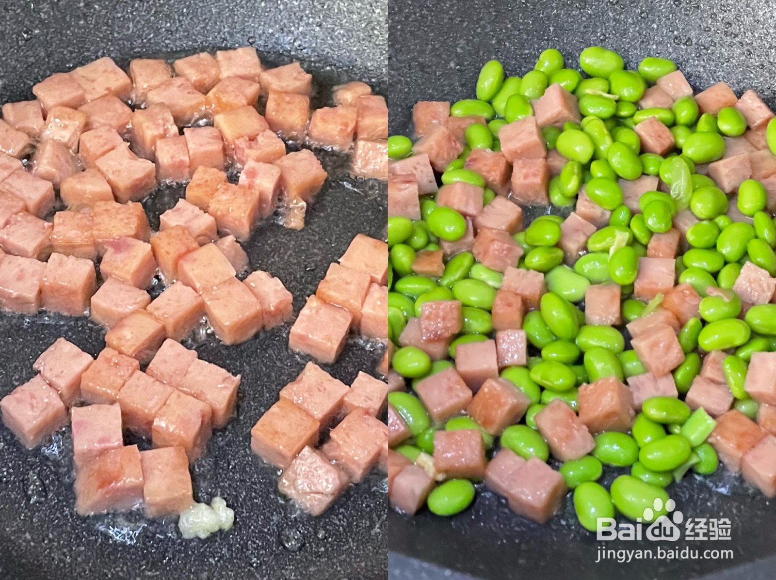 午餐肉蛋炒饭的做法