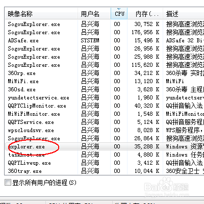 Win7桌面图标不见了。