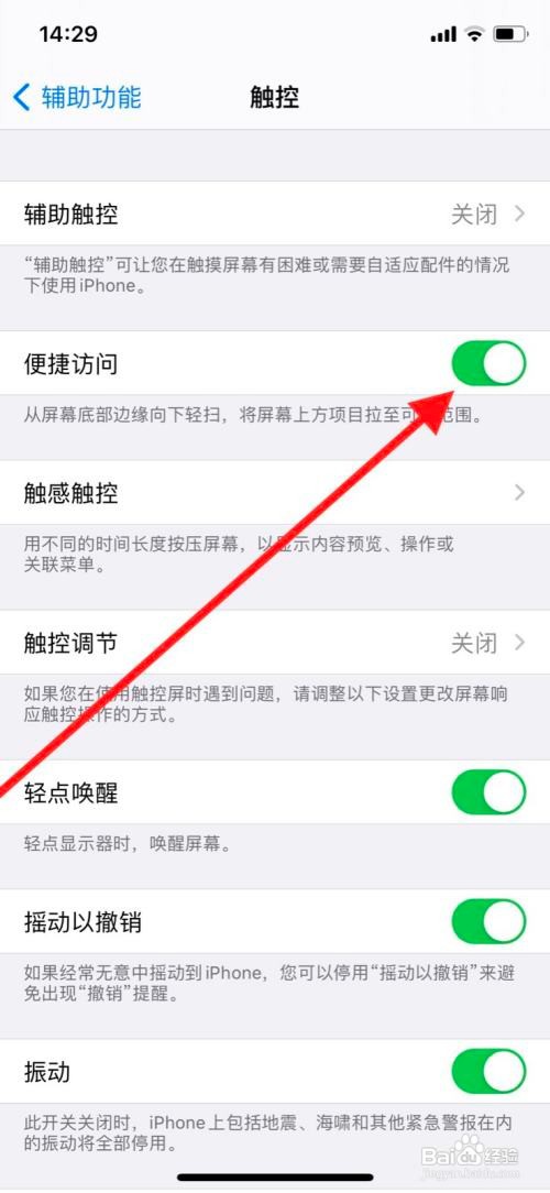 苹果11pro手机便捷访问在哪关闭