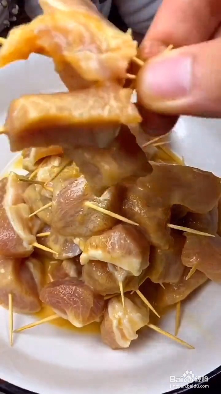 如何制作猪肉牙签肉