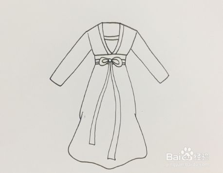 古装裙子怎么画