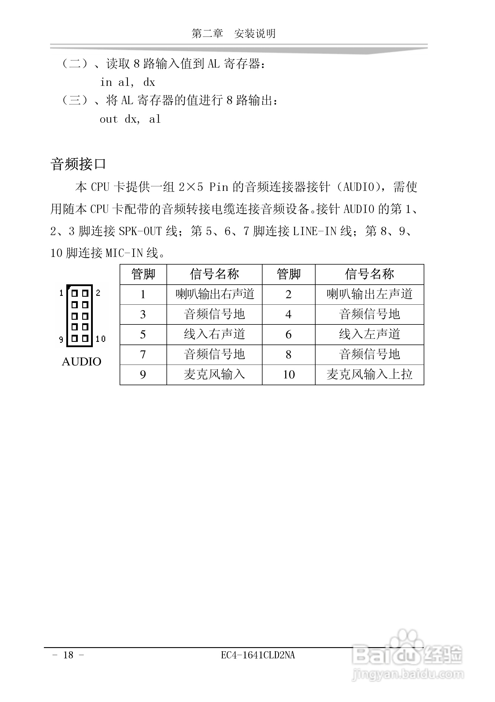 研祥EC4-1641CLD2NA工业级CPU板卡说明书:[3]
