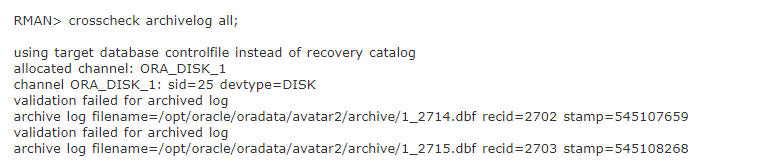 ORACLE正确删除归档日志的方法