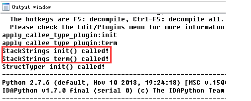 IDA Pro栈字符串识别插件