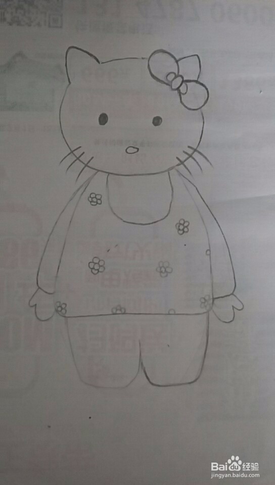 多妈简笔画凯蒂猫的画法