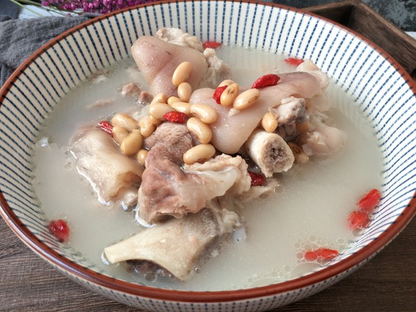 猪蹄黄豆汤的怎么做