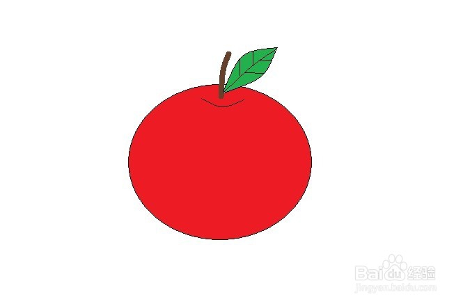 苹果怎么画简笔画